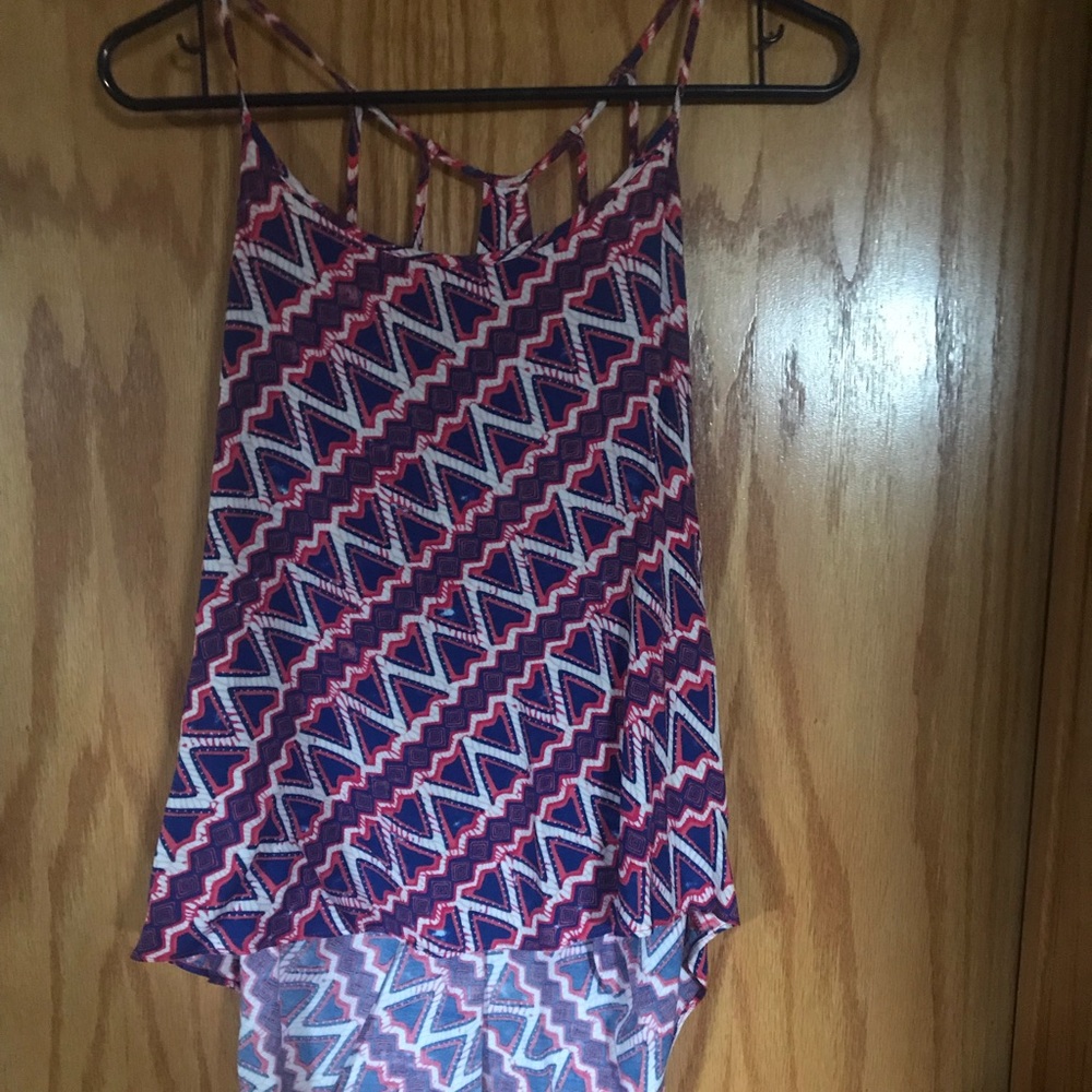 Short in the front long in the back tank top